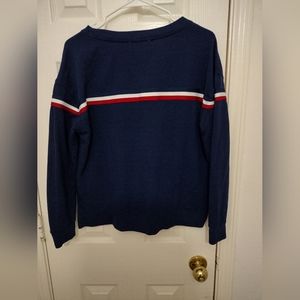 Long sleeve Navy Women's Fleece Crew neck Sweatshirt